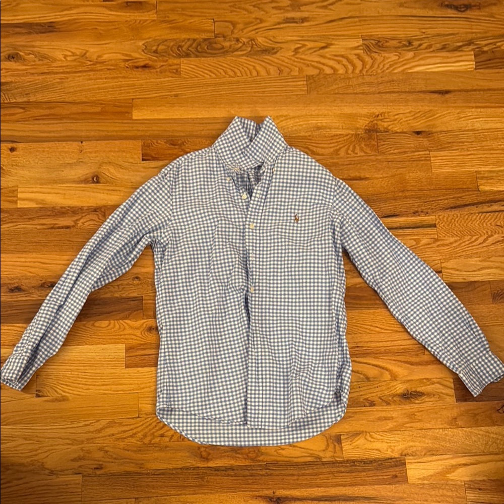 Ralph Lauren Men's Blue Checkered Shirt